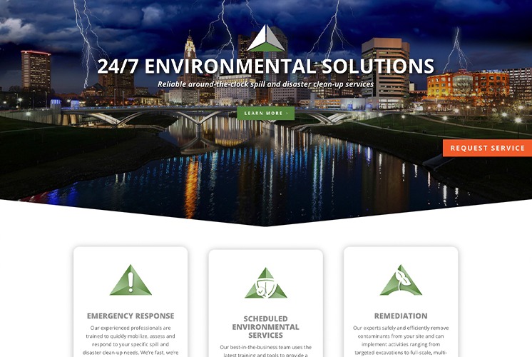 Ardent Environmental Services Website Design